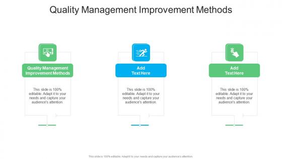 Quality Management Improvement Methods In Powerpoint And Google Slides Cpb