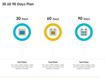 Quality management journey food processing firm 30 60 90 days plan ppt file background designs