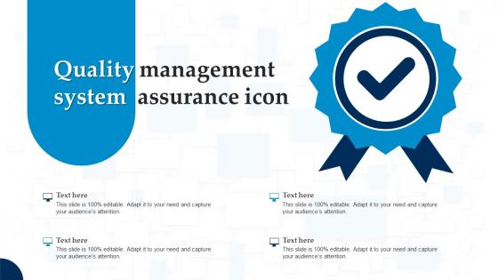 Quality Management System Assurance Icon