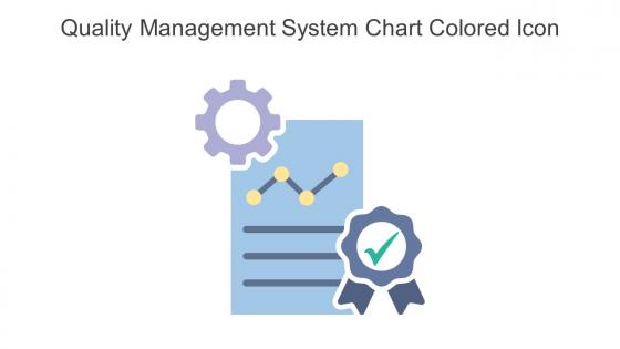 Quality Management System Chart Colored Icon In Powerpoint Pptx Png And Editable Eps Format