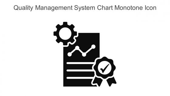 Quality Management System Chart Monotone Icon In Powerpoint Pptx Png And Editable Eps Format