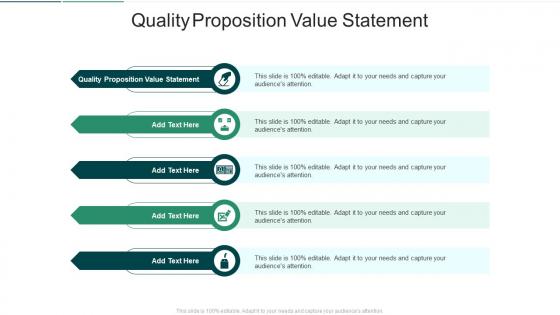 Quality Proposition Value Statement In Powerpoint And Google Slides Cpb
