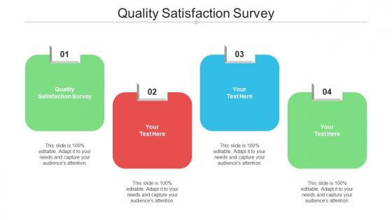 Quality Satisfaction Survey Ppt Powerpoint Presentation Pictures Designs Cpb