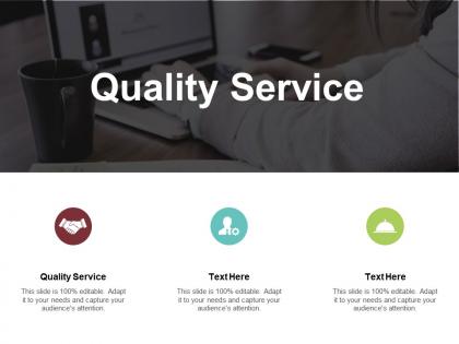 Quality service ppt powerpoint presentation ideas maker cpb