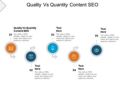 Quality vs quantity content seo ppt powerpoint presentation model information cpb