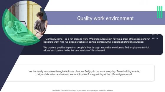 Quality Work Environment Handbook For Corporate Employees
