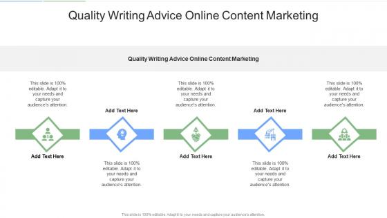 Quality Writing Advice Online Content Marketing In Powerpoint And Google Slides Cpb