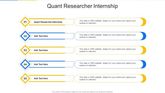 Quant Researcher Internship In Powerpoint And Google Slides Cpb