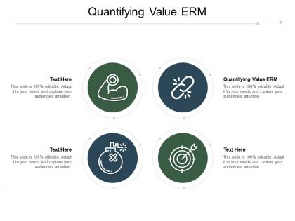 Quantifying value erm ppt powerpoint presentation layouts brochure cpb