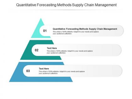Quantitative forecasting methods supply chain management ppt powerpoint presentation cpb