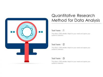 Quantitative research method for data analysis