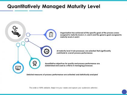 Quantitatively managed maturity level ppt inspiration example introduction