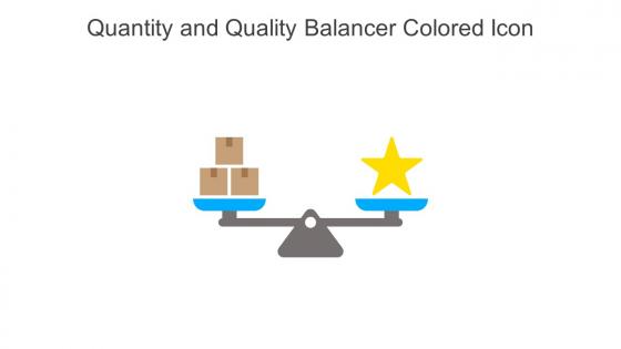 Quantity And Quality Balancer Colored Icon In Powerpoint Pptx Png And Editable Eps Format