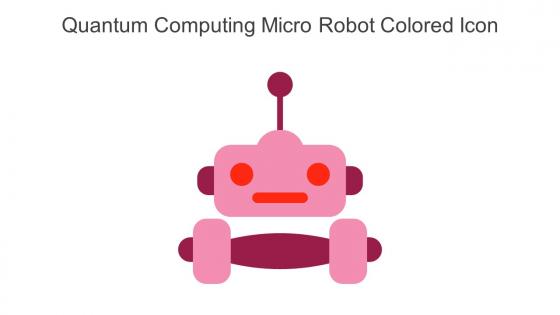 Quantum Computing Micro Robot Colored Icon In Powerpoint Pptx Png And Editable Eps Format