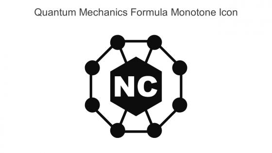 Quantum Mechanics Formula Monotone Icon In Powerpoint Pptx Png And Editable Eps Format