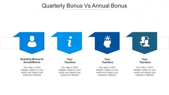 Quarterly bonus vs annual bonus ppt powerpoint presentation ideas outline cpb