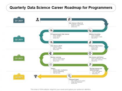 Quarterly data science career roadmap for programmers