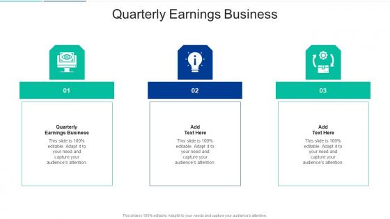 Quarterly Earnings Business In Powerpoint And Google Slides Cpb