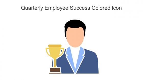 Quarterly Employee Success Colored Icon In Powerpoint Pptx Png And Editable Eps Format