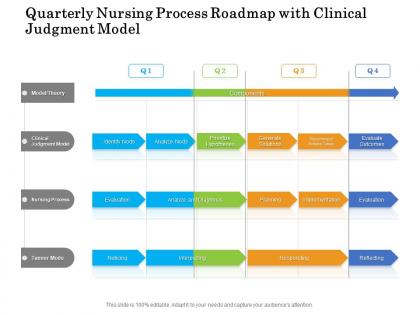 Quarterly nursing process roadmap with clinical judgment model