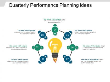 Quarterly performance planning ideas powerpoint layout