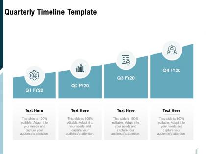 Quarterly timeline template ppt powerpoint presentation infographics clipart