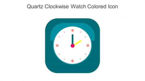 Quartz Clockwise Watch Colored Icon In Powerpoint Pptx Png And Editable Eps Format