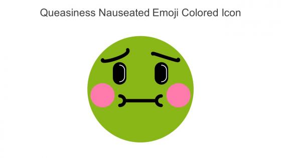 Queasiness Nauseated Emoji Colored Icon In Powerpoint Pptx Png And Editable Eps Format