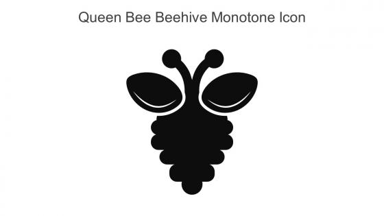 Queen Bee Beehive Monotone Icon In Powerpoint Pptx Png And Editable Eps Format