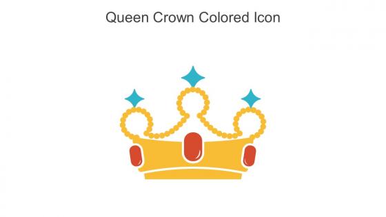 Queen Crown Colored Icon In Powerpoint Pptx Png And Editable Eps Format