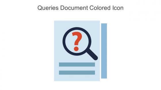 Queries Document Colored Icon In Powerpoint Pptx Png And Editable Eps Format