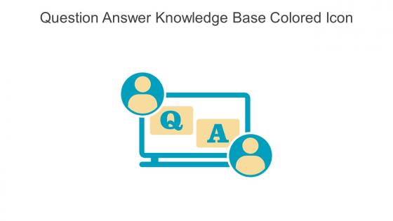 Question Answer Knowledge Base Colored Icon In Powerpoint Pptx Png And Editable Eps Format