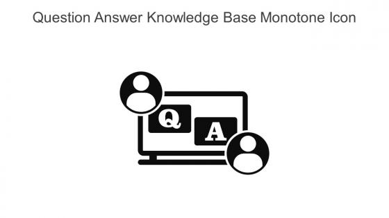 Question Answer Knowledge Base Monotone Icon In Powerpoint Pptx Png And Editable Eps Format
