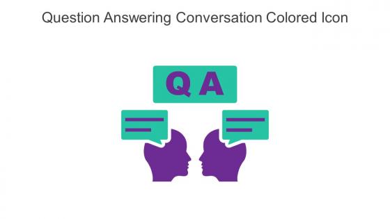 Question Answering Conversation Colored Icon In Powerpoint Pptx Png And Editable Eps Format