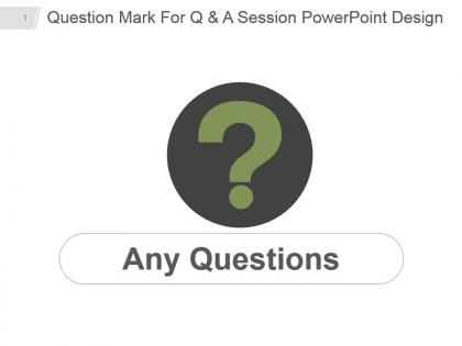 Question mark for q and a session powerpoint design
