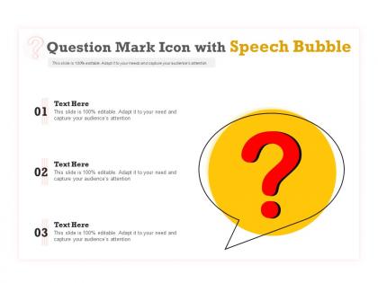 Question mark icon with speech bubble