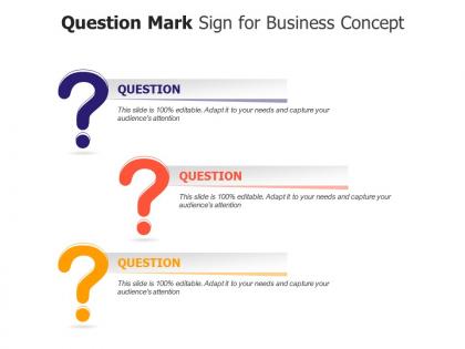 Question mark sign for business concept infographic template