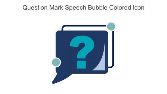 Question Mark Speech Bubble Colored Icon In Powerpoint Pptx Png And Editable Eps Format
