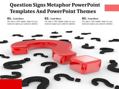 Question signs metaphor powerpoint templates and powerpoint themes