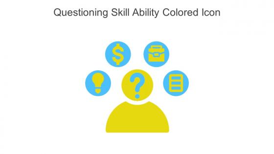 Questioning Skill Ability Colored Icon In Powerpoint Pptx Png And Editable Eps Format