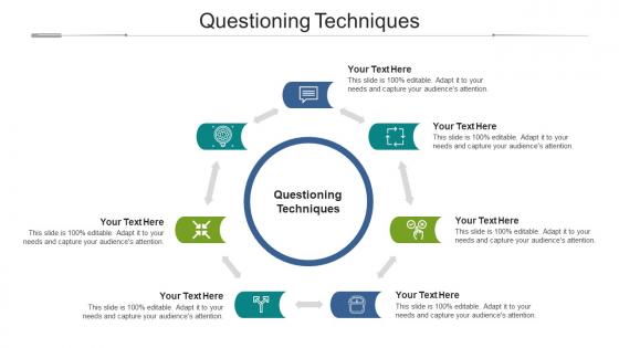 Questioning techniques ppt powerpoint presentation icon mockup cpb