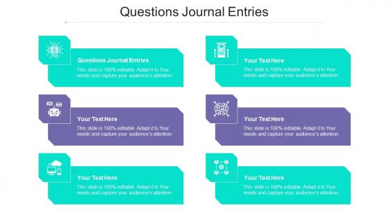 Questions Journal Entries Ppt Powerpoint Presentation Slides Vector Cpb