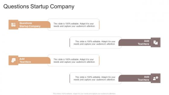 Questions Startup Company In Powerpoint And Google Slides Cpb