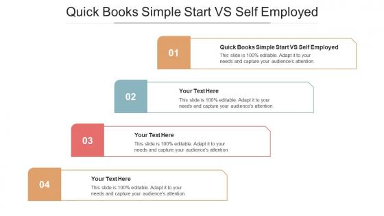 Quick books simple start vs self employed ppt powerpoint presentation show design inspiration cpb
