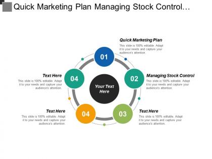 Quick marketing plan managing stock control business communication cpb