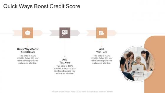 Quick Ways Boost Credit Score In Powerpoint And Google Slides Cpb