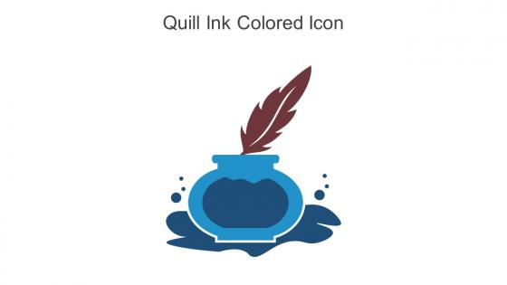 Quill Ink Colored Icon In Powerpoint Pptx Png And Editable Eps Format