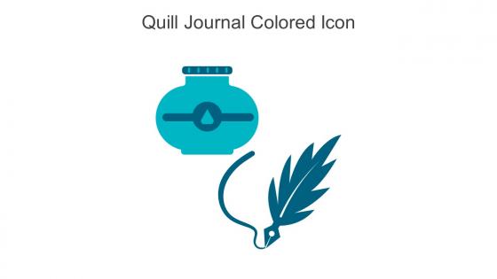 Quill Journal Colored Icon In Powerpoint Pptx Png And Editable Eps Format