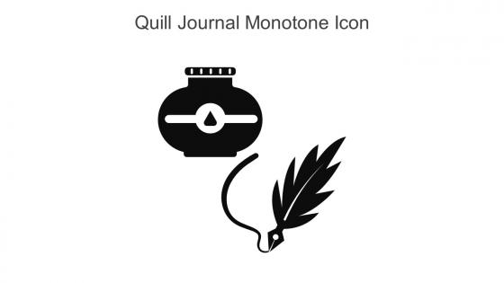 Quill Journal Monotone Icon In Powerpoint Pptx Png And Editable Eps Format