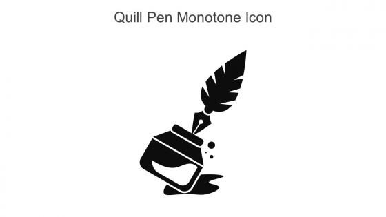 Quill Pen Monotone Icon In Powerpoint Pptx Png And Editable Eps Format
